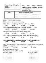 Đề kiểm tra học kì I môn Toán Lớp 4 - Năm học 2018-2019 (Có đáp án)